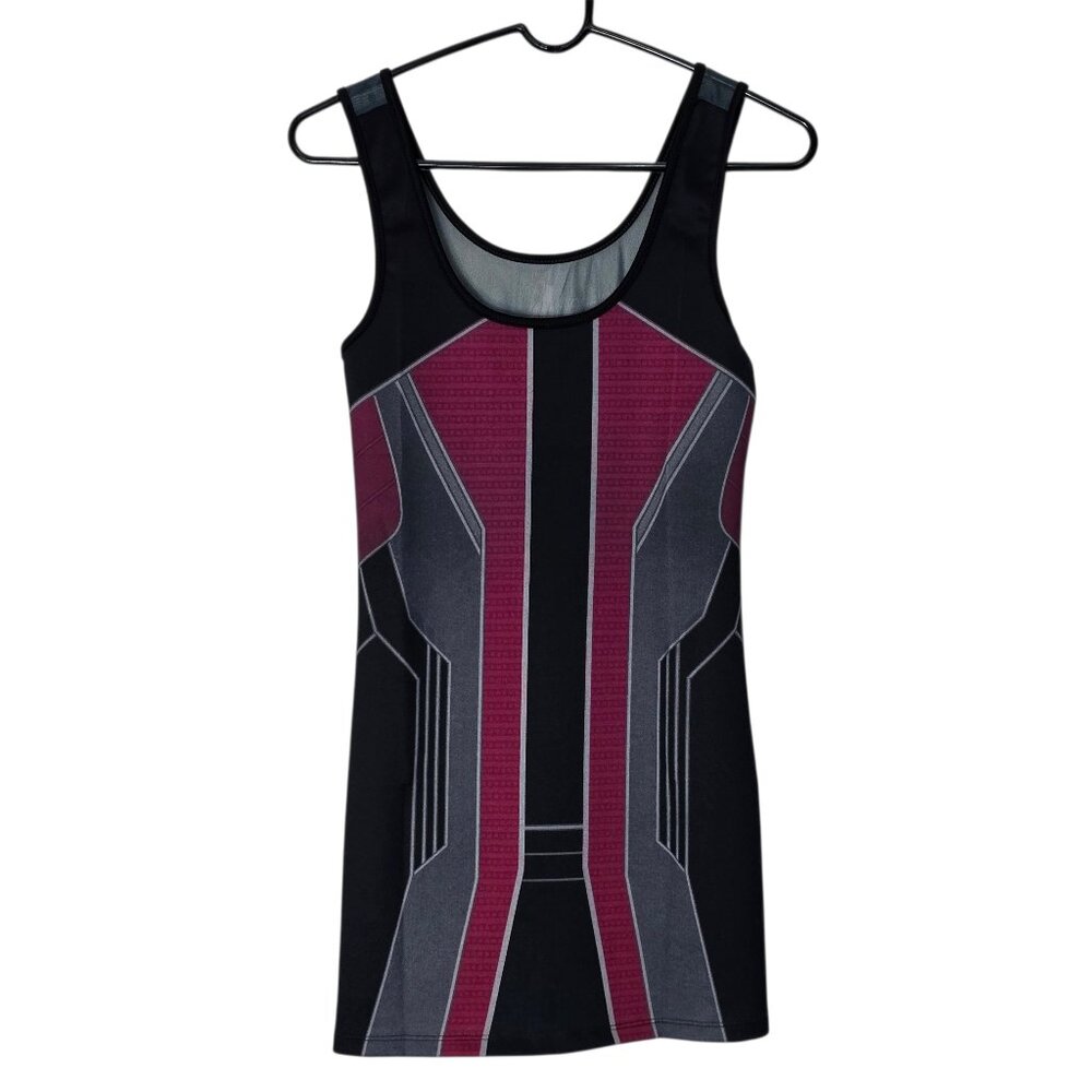 WeLoveFine Marvel Avengers Women's Sleeveless Dress Sheer Back Medium